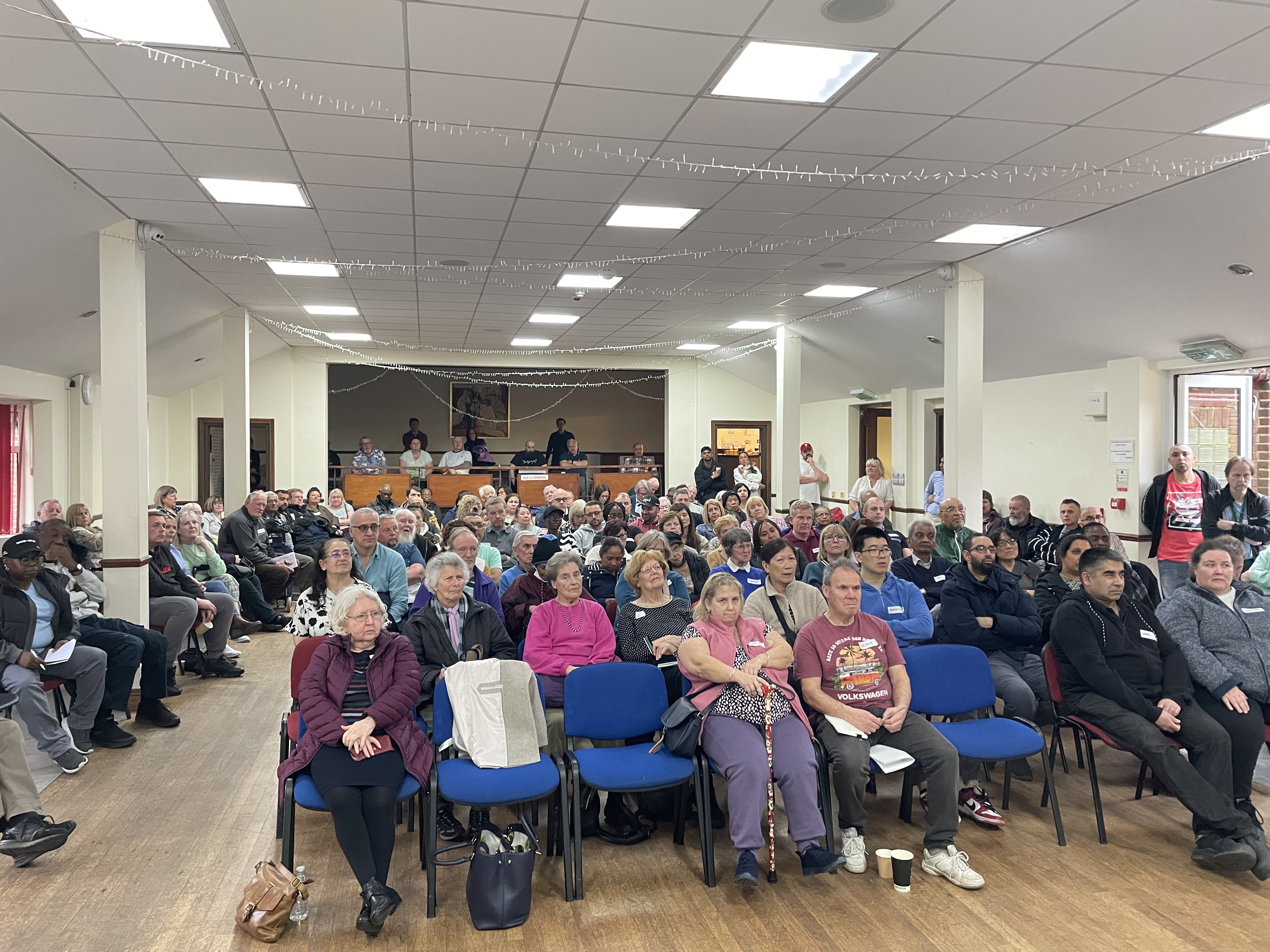 Photo from residents meeting 13th April 2024